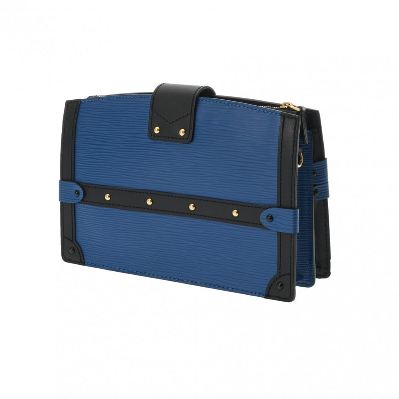 ルイヴィトントランククラッチ 2WAY 14127 ブルー/ブラック レディース