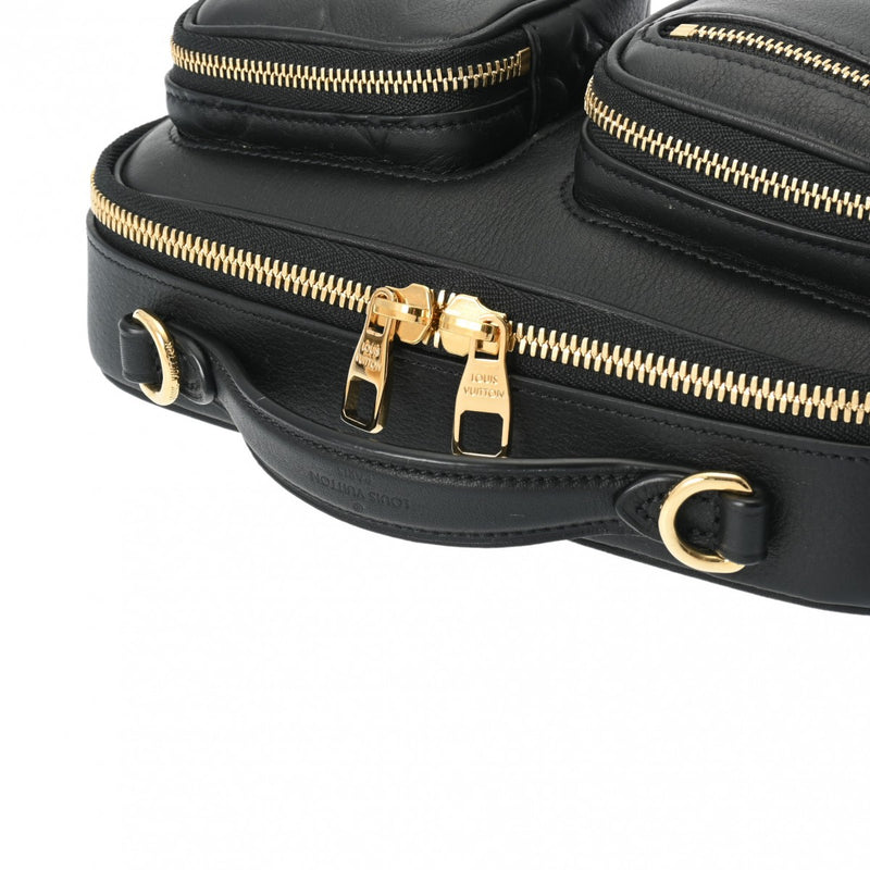 ルイヴィトンユーティリティ クロスボディ ノワール レディース カーフ