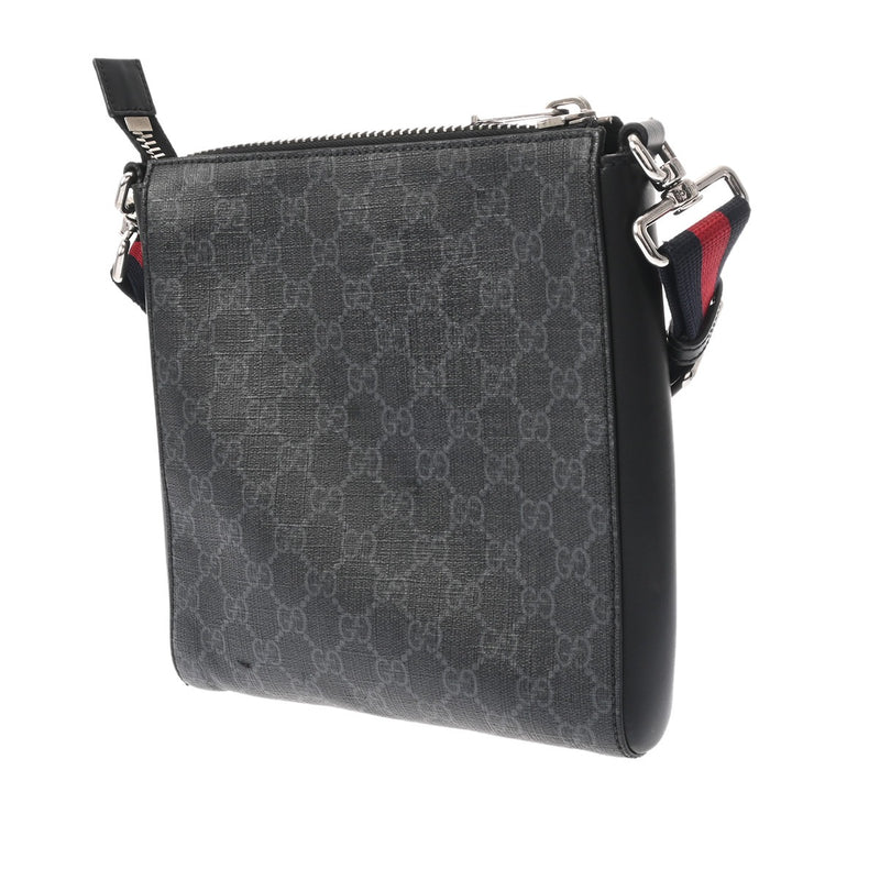 GUCCI グッチ GGスプリーム スモールメッセンジャーバッグ ブラック