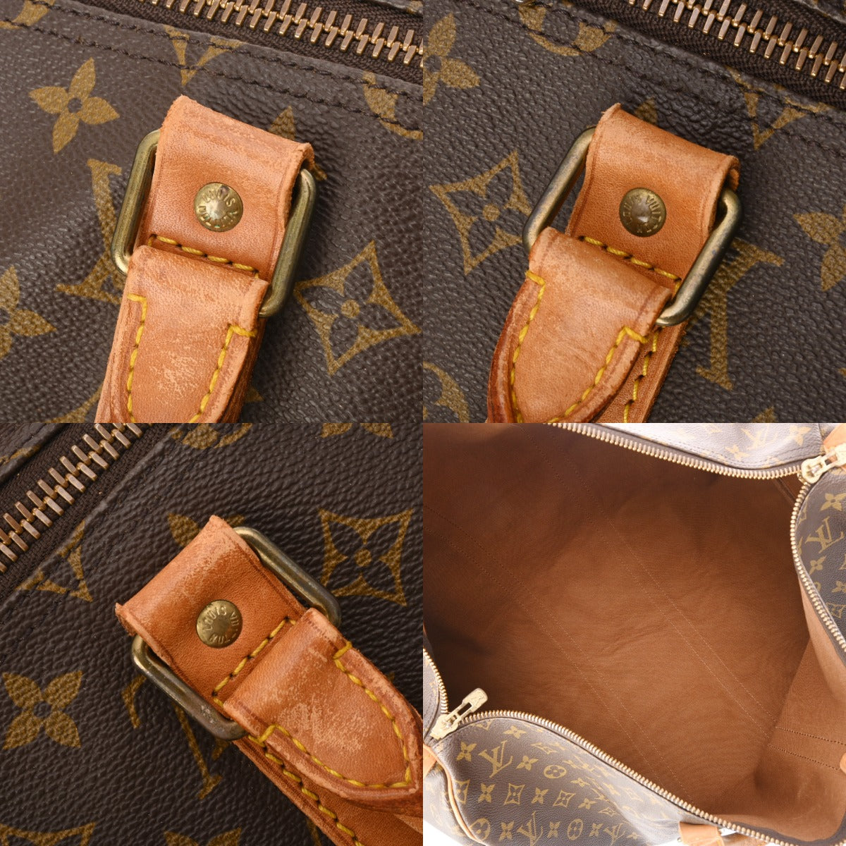 LOUIS VUITTON ルイヴィトン モノグラム キーポル 55 ブラウン M41424