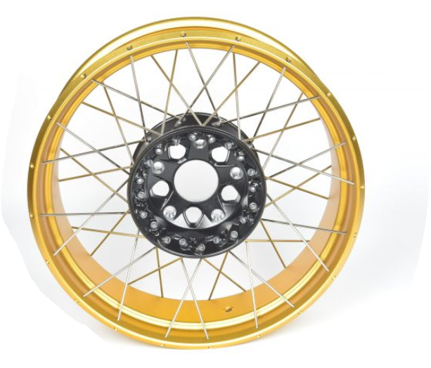 欧州BMW純正 R1250GS 2018-2024 リア クロススポーク ゴールドホイール