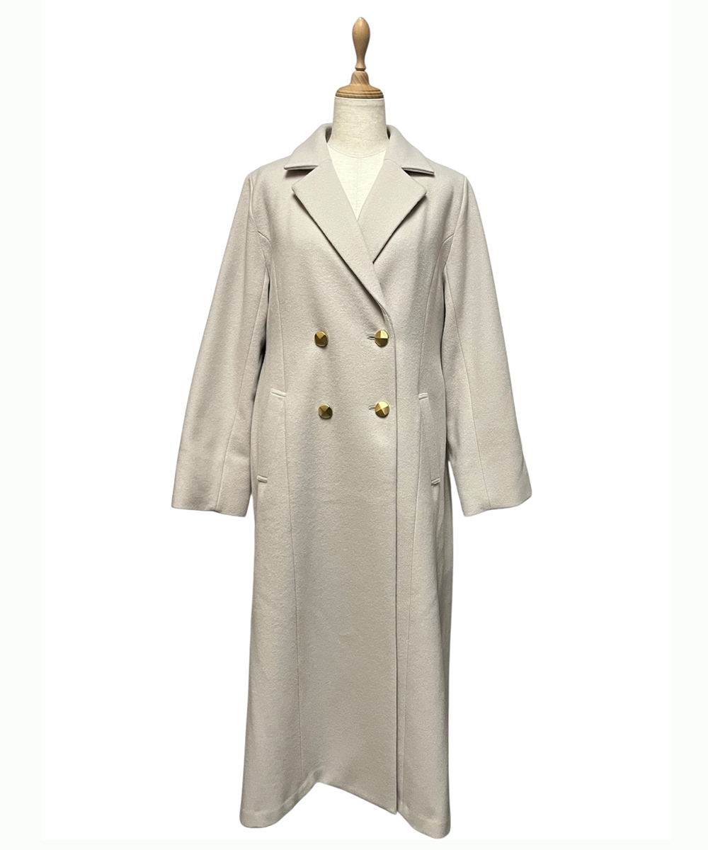 バックボリュームダブルテーラードコート - 12Twelve Agenda