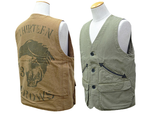 全2色【OLD CROW/オールドクロウ】2025AW「Thirteen Crows Tool Vest
