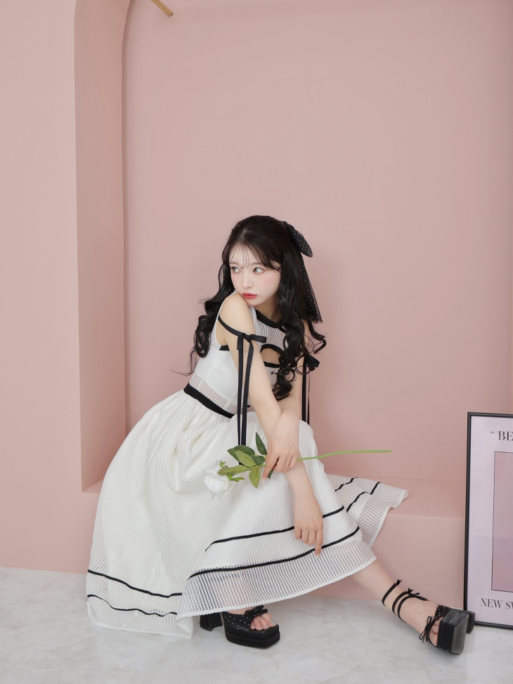 M me eme メゾンツイードミニワンピース エムエメ Mmeeme メゾン