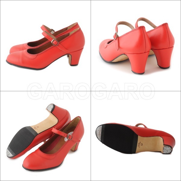 フラメンコ | OSUNA 入門用フラメンコシューズ 釘あり Piel(表皮) 皮