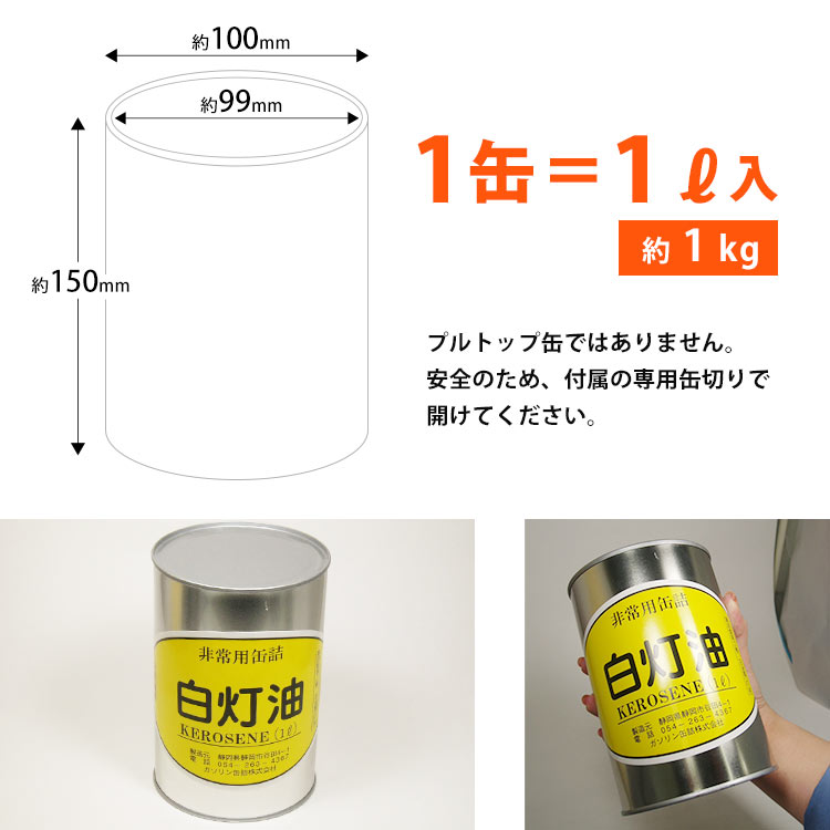 灯油の缶詰 1リットル×18缶（18リットル） ｜ あんしんの殿堂 防災館