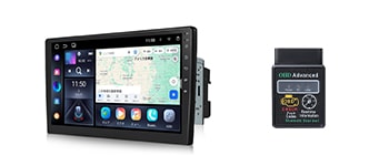 GA2197+V0056 EONON 最新アンドロイド13 ディスプレイオーディオ OBD2