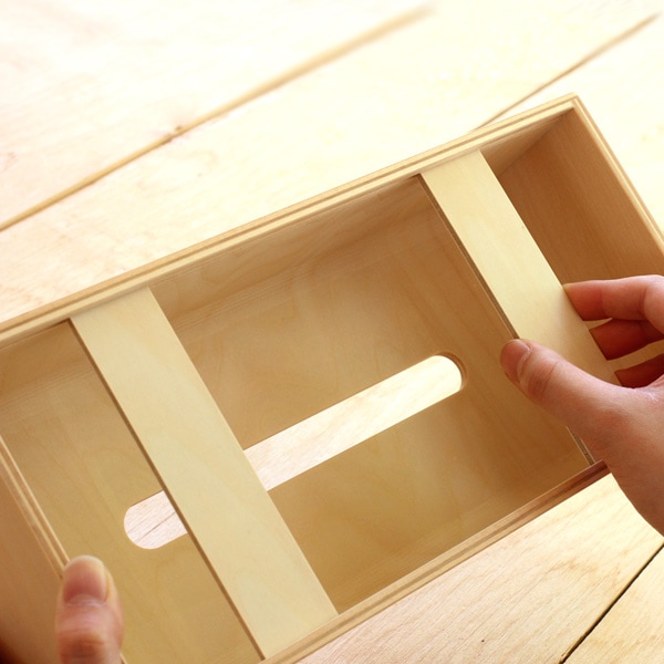 ヤマト工芸 NATURE BOX ティッシュケース｜曲げ木の美しい木目が