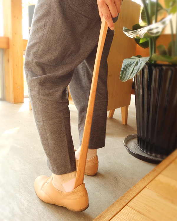 Shoehorn Sサイズ」木製靴べら【60cm】