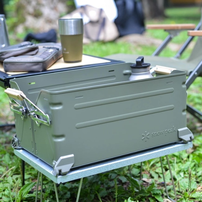 スノーピーク snow peak シェルフコンテナ 25 オリーブドラブ | GLAGH