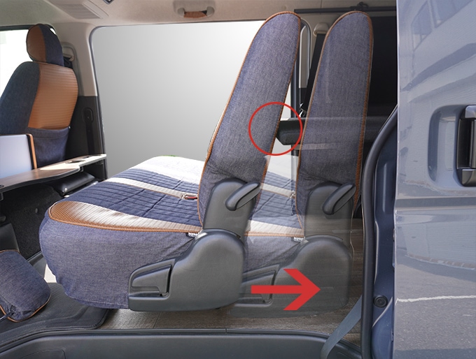 フルリクライニング対応】【スライドレール対応】ハイエース ベッド