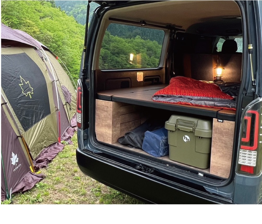 ハイエース ベッドキット 標準S-GL用 BOX-DR ライトオークル（引き出し