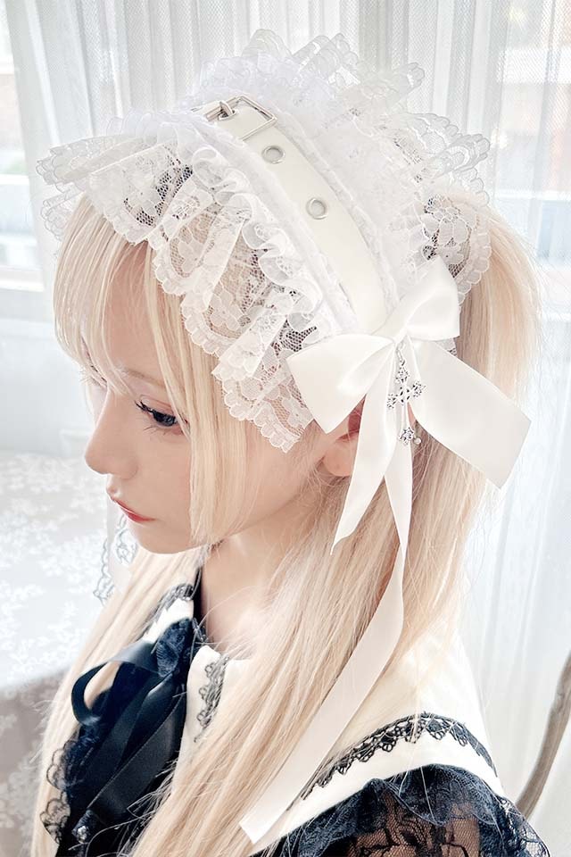 MA*RS】りぼんベルトヘッドドレス - ホワイト size-F | 地雷系・量産型