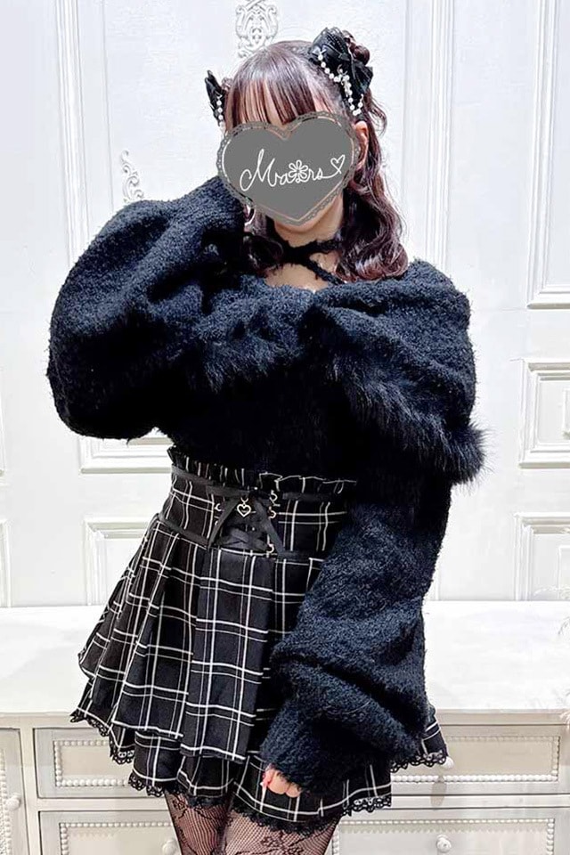 MA*RS】ファー付きリボンオフショルニット - ピンク size-F | 地雷系