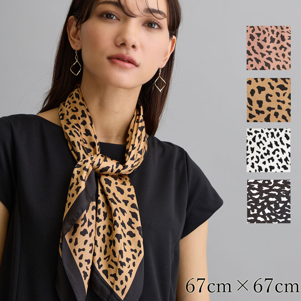 大判レオパード柄スカーフ | 服飾小物,スカーフリング | 日本製