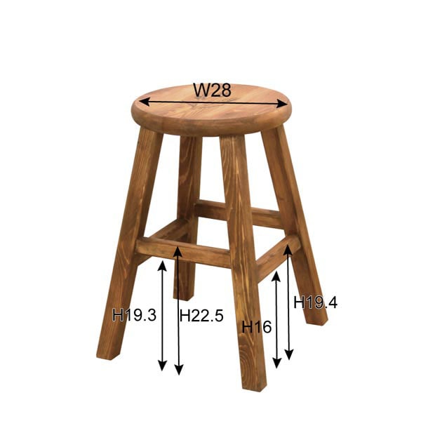 カントリー調丸スツール | フレンチカントリー | インテリア・家具の