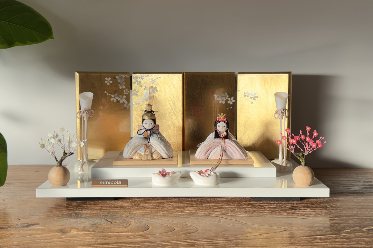 まこちゃん専用木製雛壇の足場と金屏風セット まこちゃん専用木製雛壇