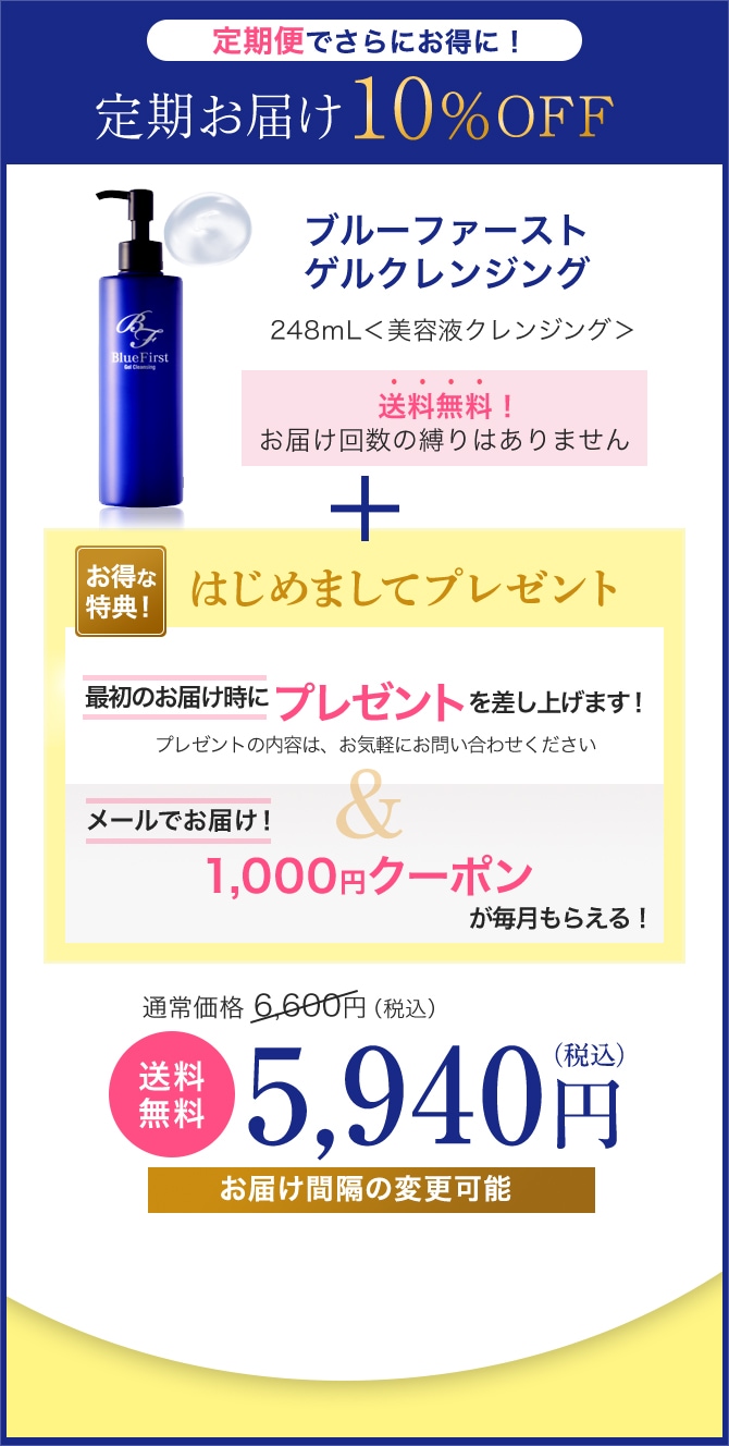 うるツヤ美容液クレンジング｜ブルーファースト ゲルクレンジング