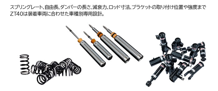 プリウス50系専用 タナベ 車高調キット(SUSTEC PRO ZT40)を販売中
