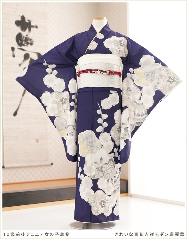 13歳女の子着物レンタル、ジュニア振袖（十三参りや二分の一成人式