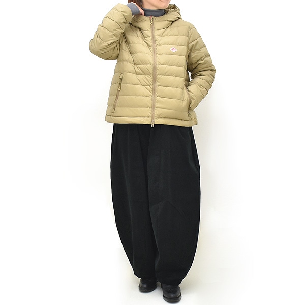 DANTON ダントン ナイロンタフタ ミドルダウン フーデッドジャケット