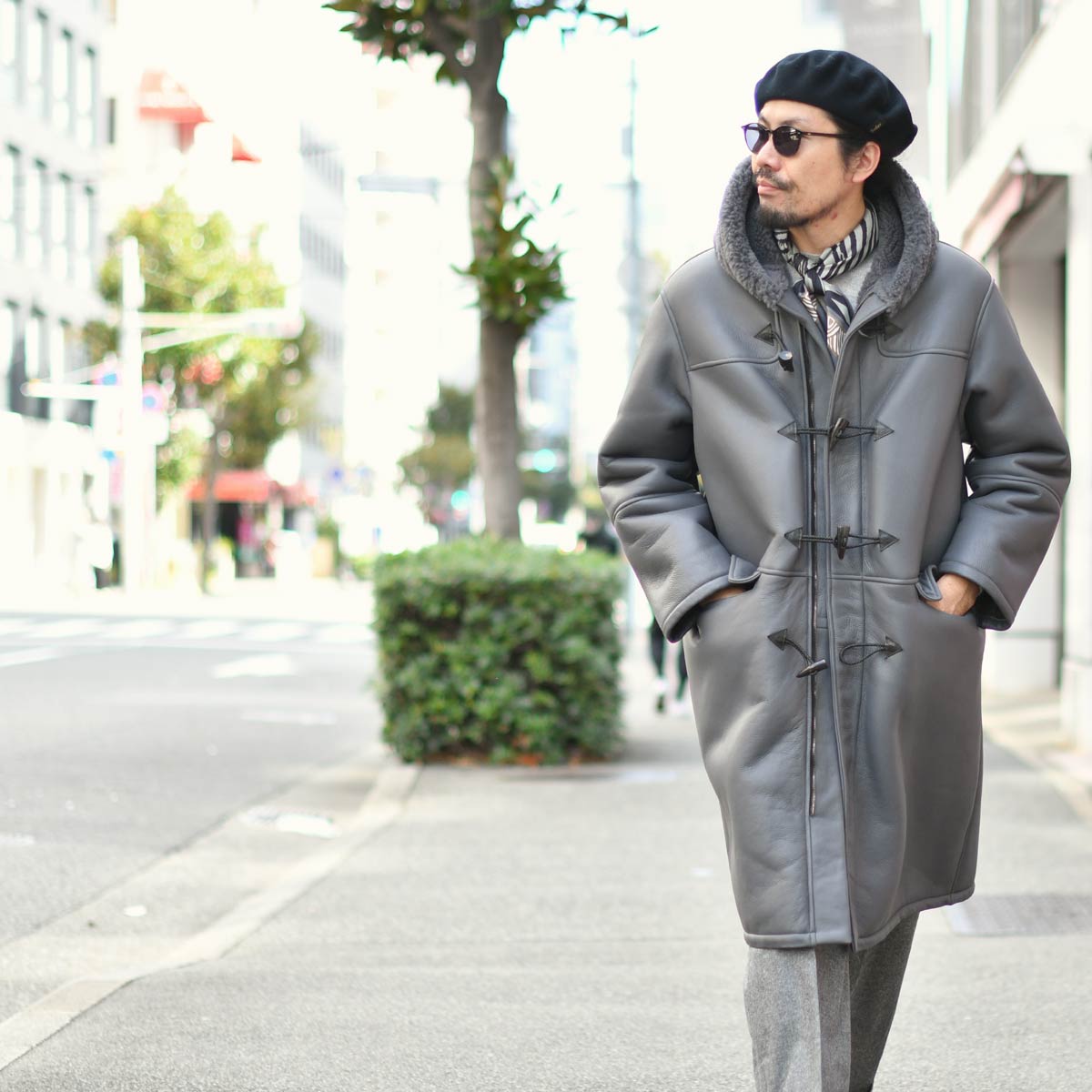 EMMETI【エンメティ】ムートンダッフルコート MONTY SP MOUTON GRIGIO