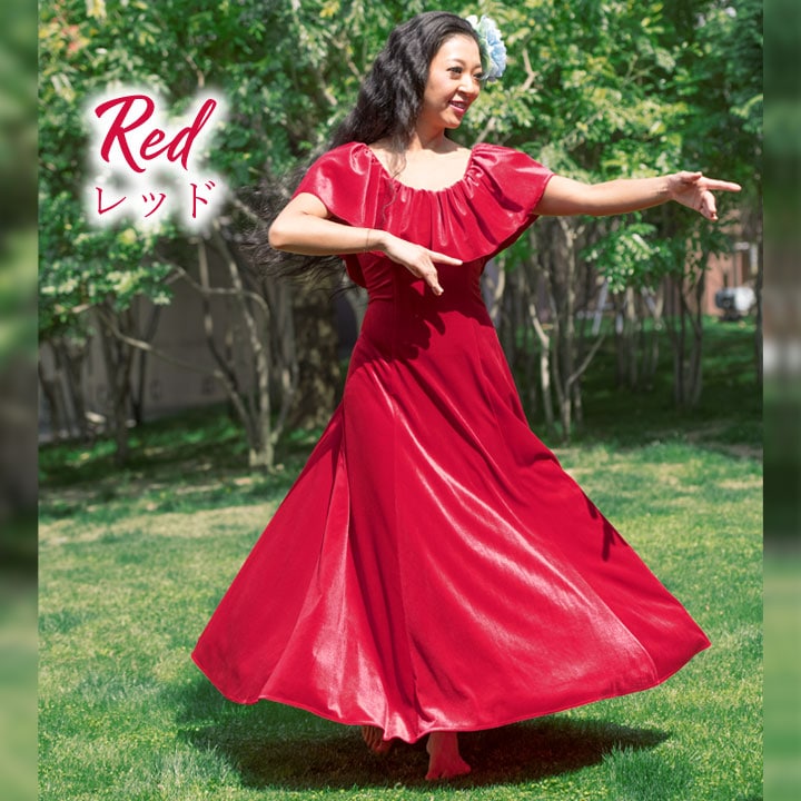 即納☆＼新色追加／【3500】【フラダンス】nobleシリーズ ベロア胸元