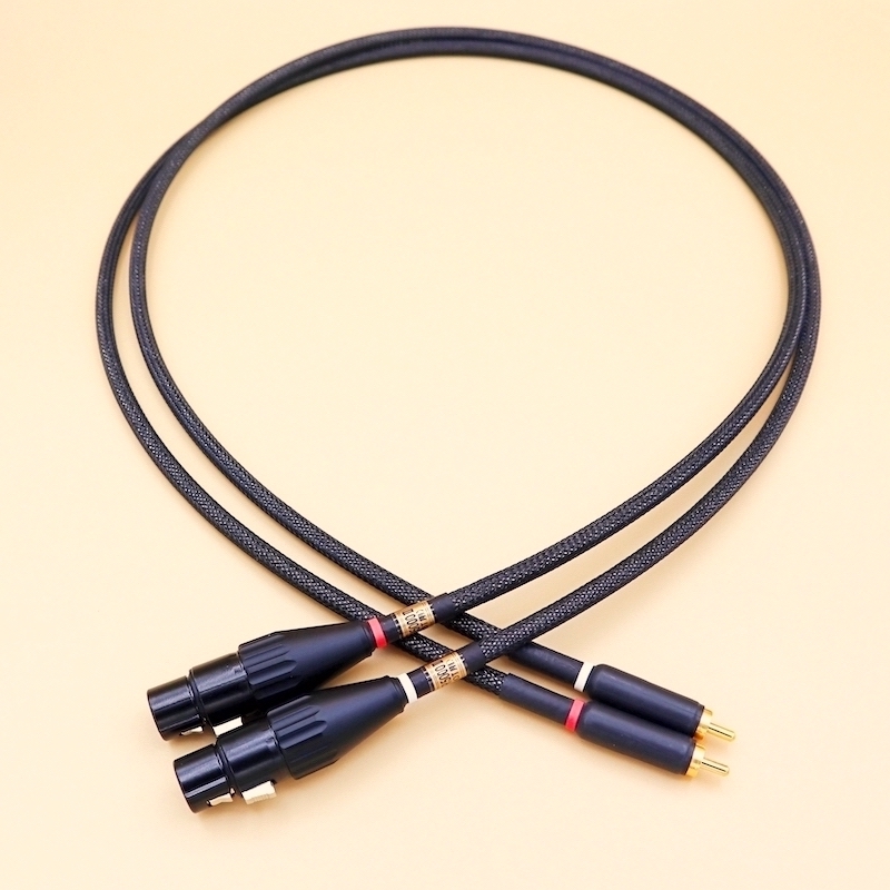 XLR→RCA変換ケーブル（2番HOT／3番HOT選択可能） WTS-XR5000 MK2