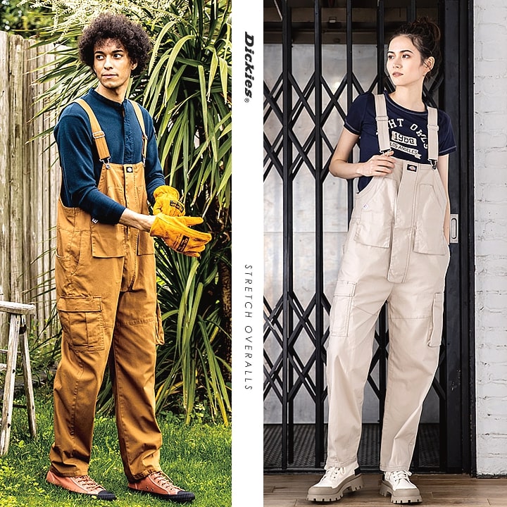 ディッキーズ サロペット オーバーオール つなぎ ストレッチデニム D