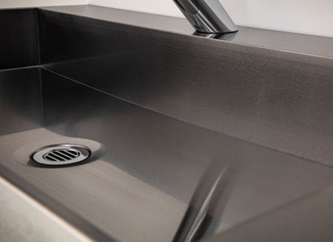 洗面オンボードタイプ W450×D450×H120（ステンレスボウル） トラップ付