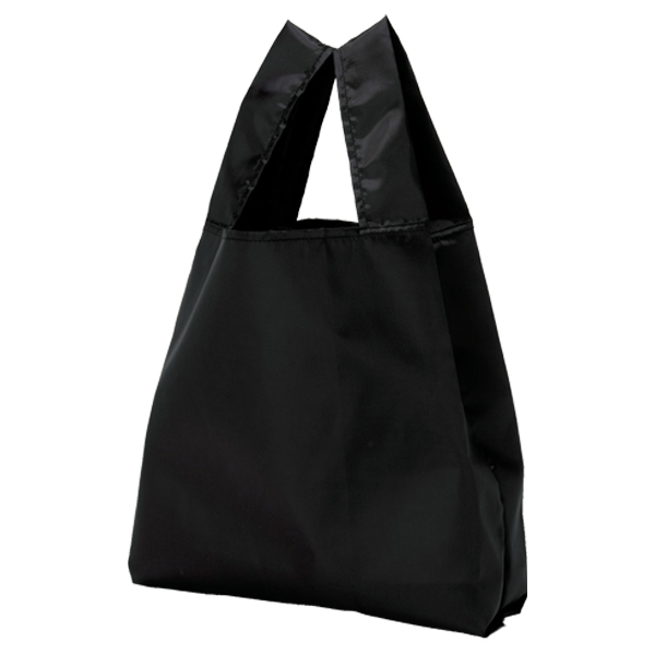 プレント／コンパクトエコバッグ（ブラック）【グッズストアドット