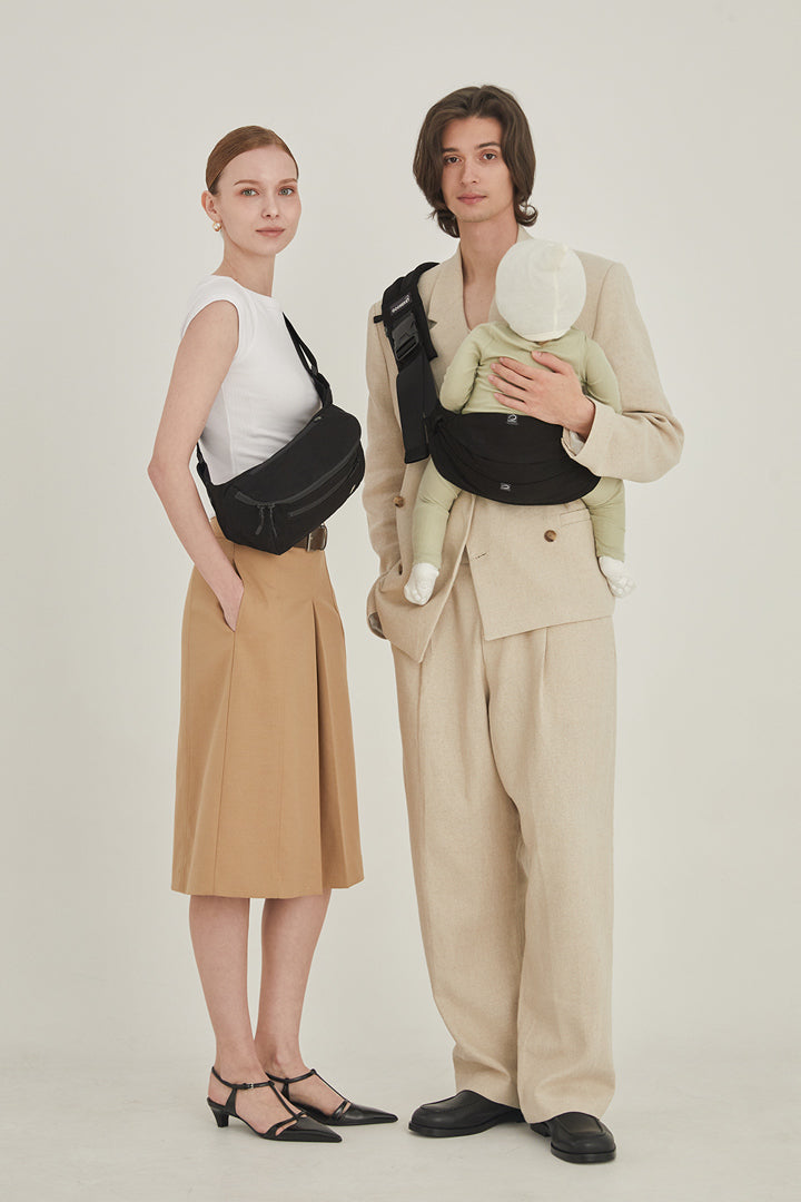 グスケット365抱っこ紐Plus【抱っこ紐+バッグ】ブラック – GOOSEKET.JP