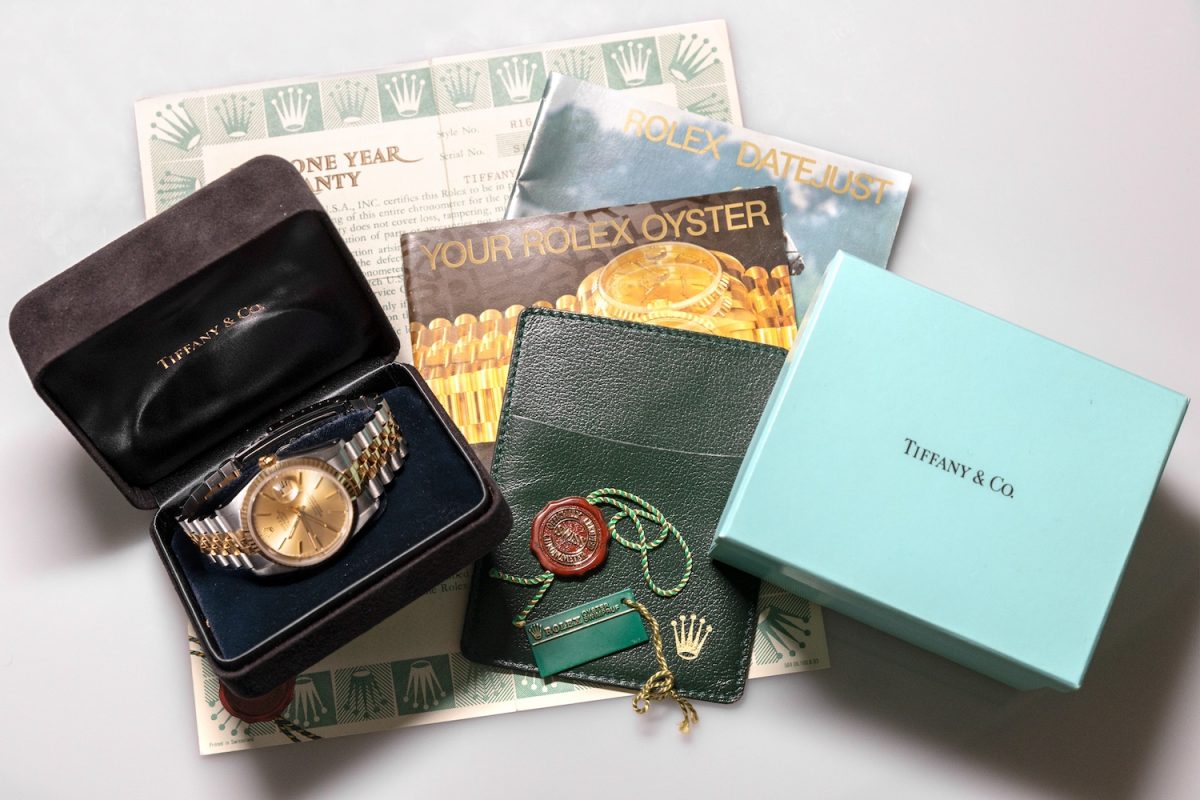 ロレックス「デイトジャスト」のレアもの。ティファニーWネーム | GOETHE