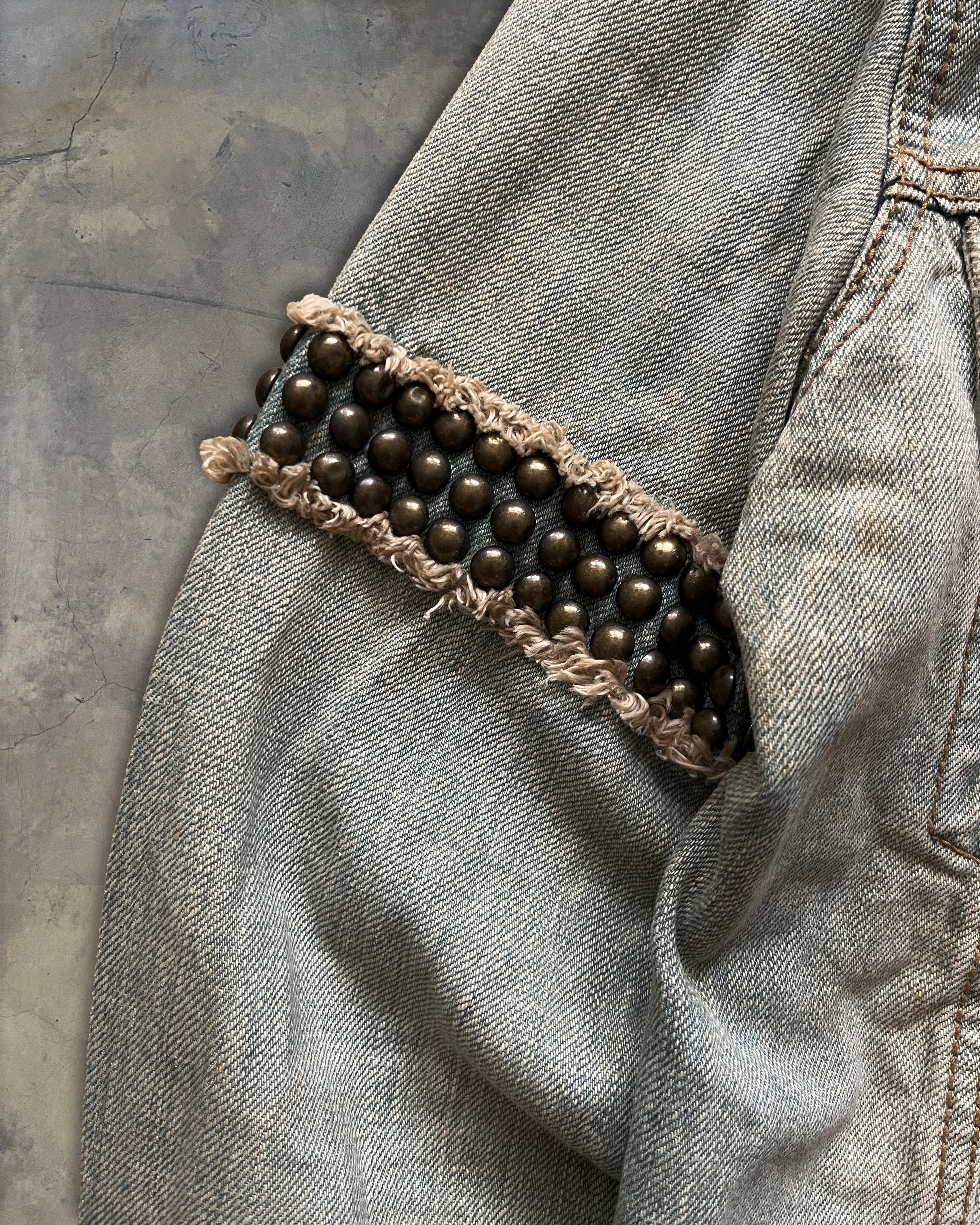 2000s LED RECHWE “DALLAS” MUDWASH JACKET – glam archive