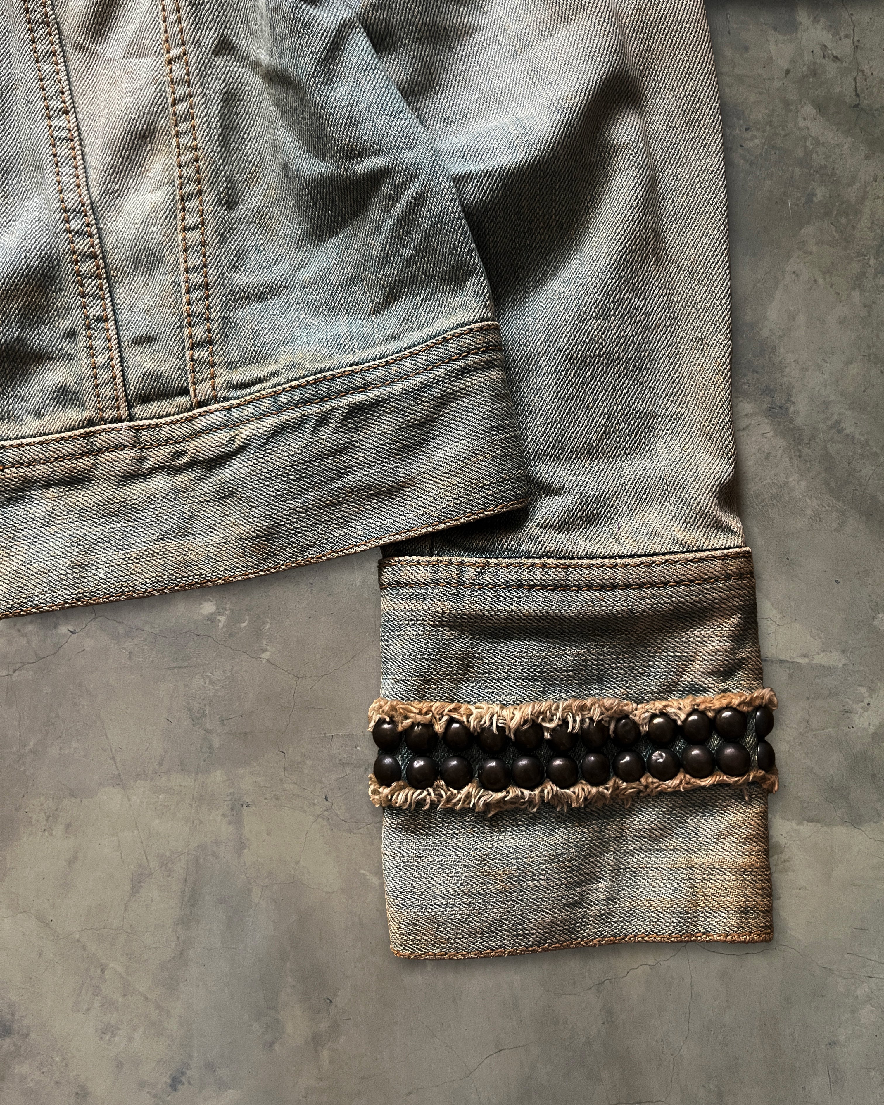 2000s LED RECHWE “DALLAS” MUDWASH JACKET – glam archive