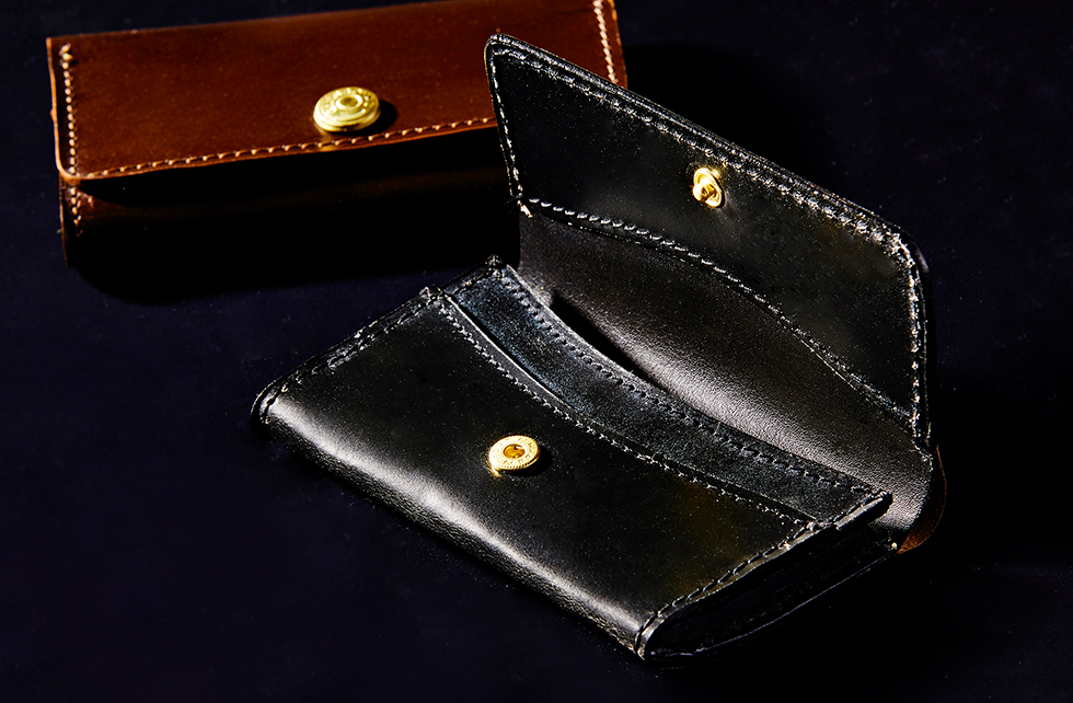 SLIM BUSINESS CARD HOLDER - ブライドルレザーの名門 GLENROYAL