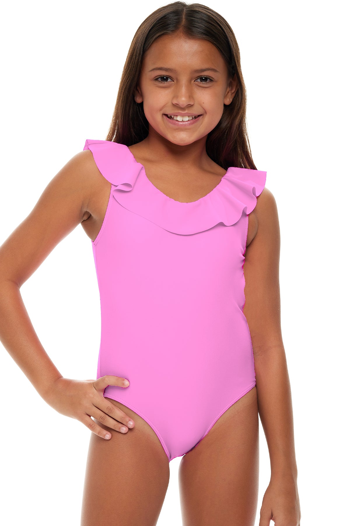 Girl's Ruffle One Piece – H2OH Colours