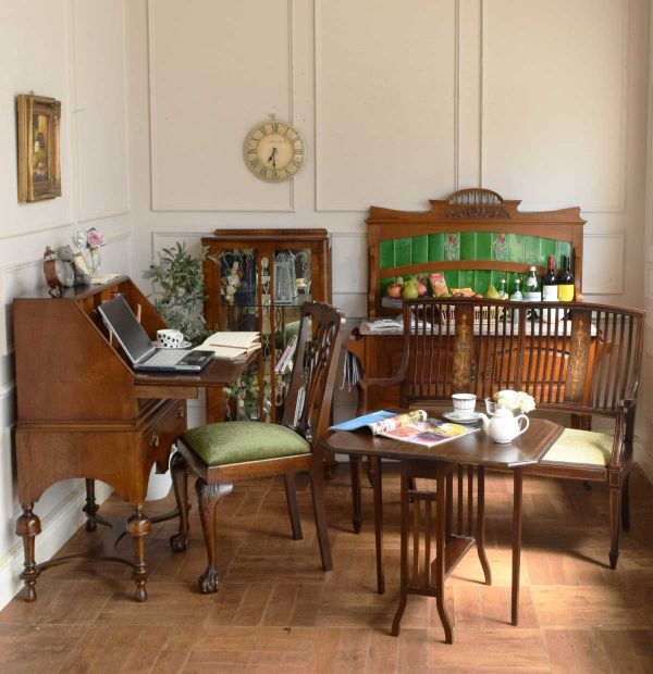 アンティークの美しいサイドテーブル、伸長式のサザーランドテーブル(j