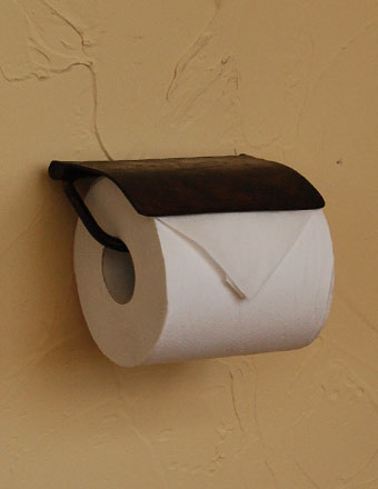 真鍮のアンティーク仕上げ トイレットペーパーホルダー（ブラウン