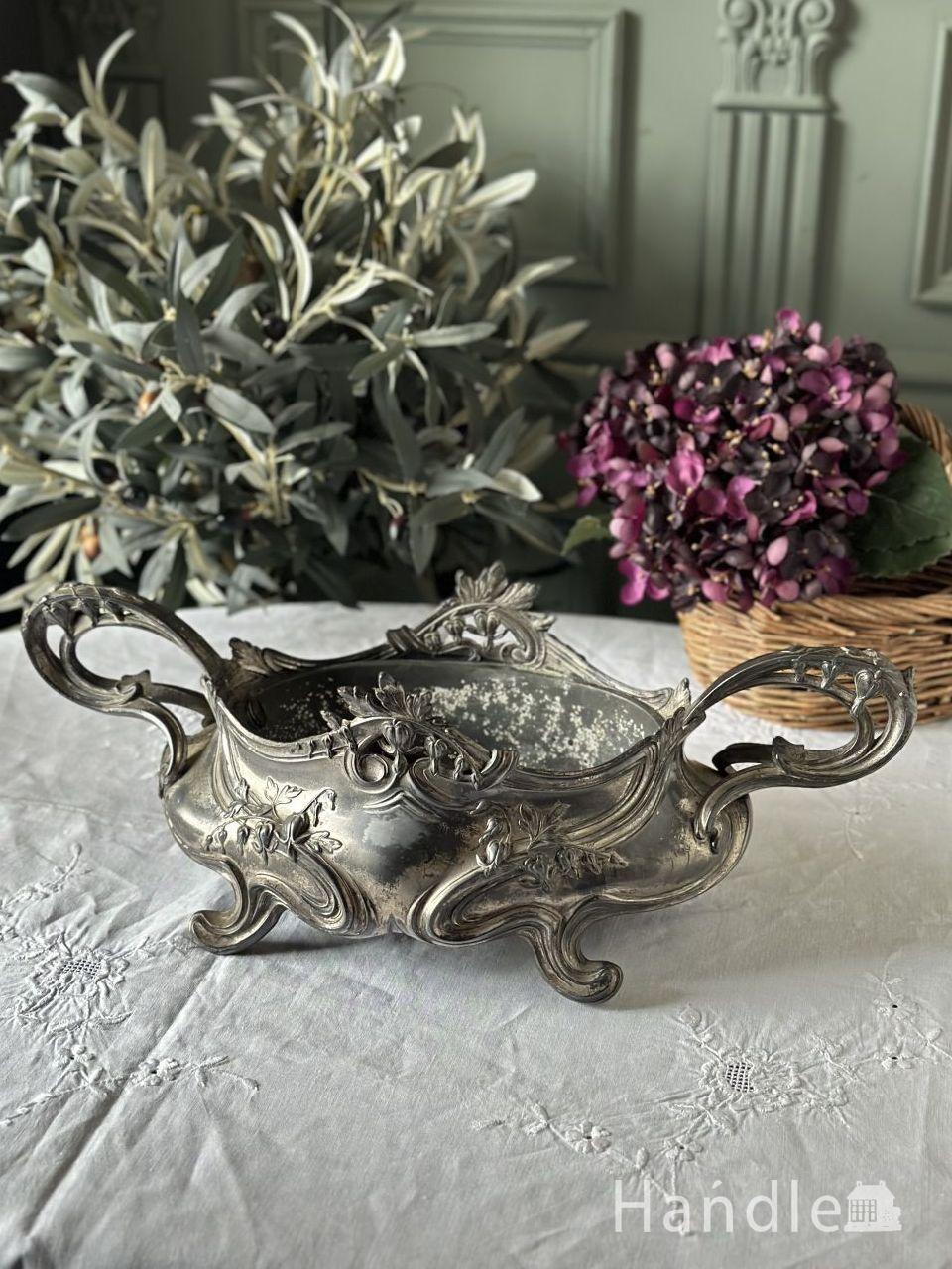 フランスから届いたロココスタイルのプランツスタンド、アンティークの