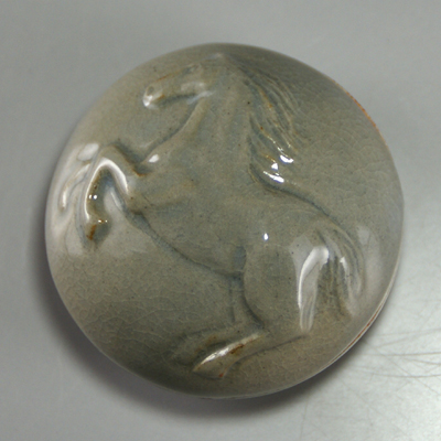 香合・青 干支（午） | 萩焼ショップ【泉-IZUMI】