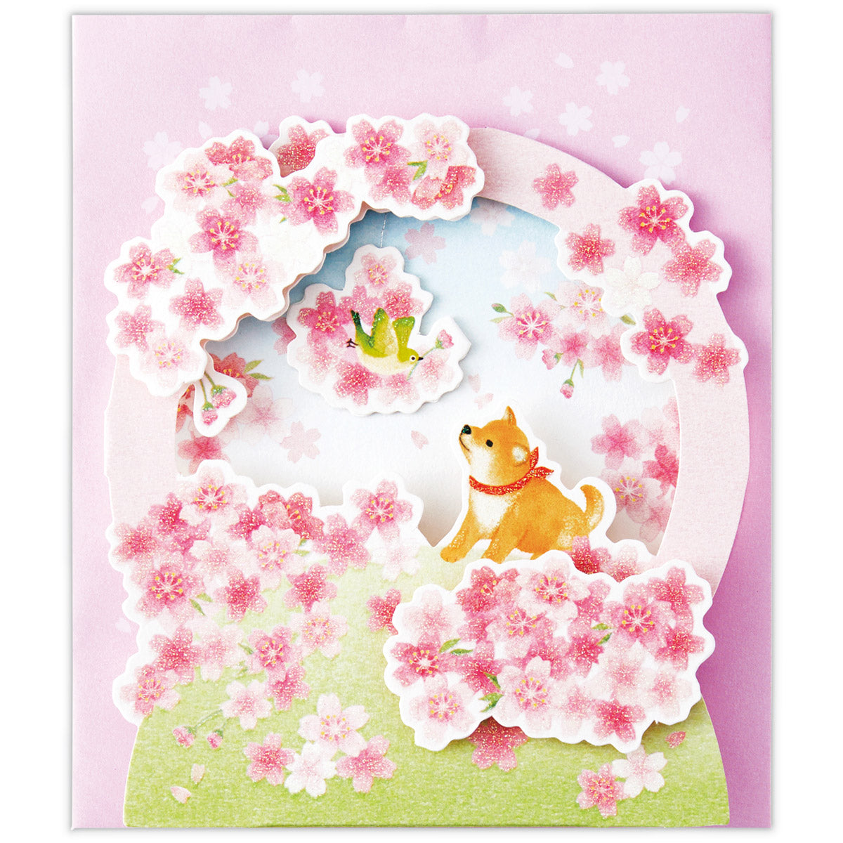 桜リース【多目的／春柄立体グリーティングカード】｜日本ホールマーク