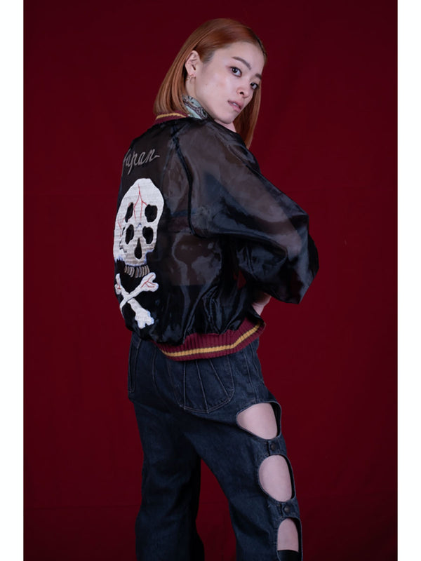 Kapital Sheer Pearl Mosquito Guard Souvenir JKT (Rain Skull