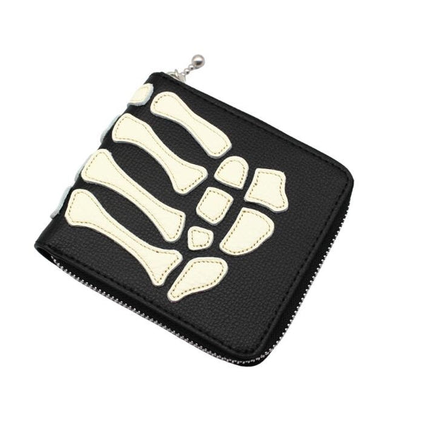 KAPITAL THUMBS UP BONE HAND ZIP Wallet – HARUYAMA