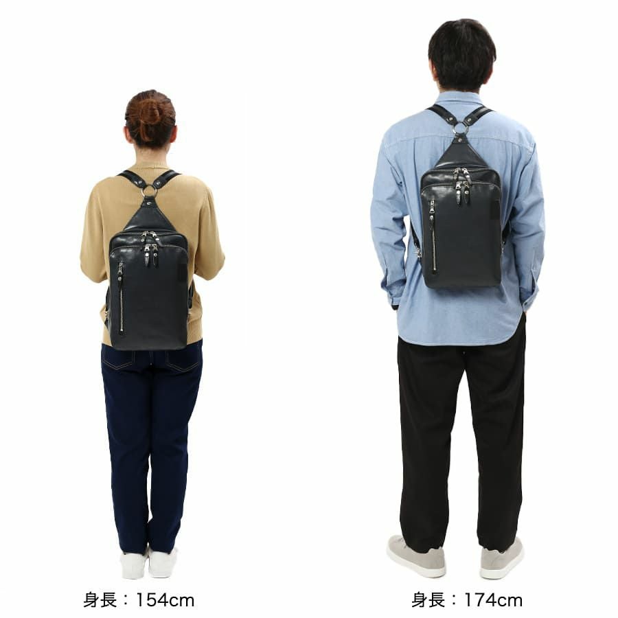 公式】 DOUBLES 2WAYボディリュック 牛革×イタリアン牛革 JPU-7464