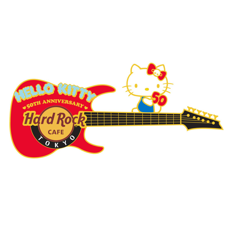 Hello Kitty 50th Guitar Pin : TOKYO | Hard Rock Cafe Japan