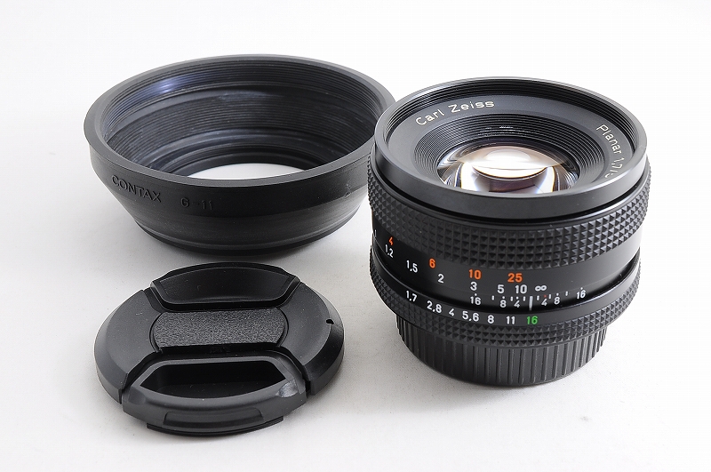 Contax Carl Zeiss Planar 50mm F1.7 T MMJ MF Lens C/Y Mount w/G-11