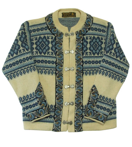 古着/USED] 80's ノルウェー製 ノルディックカーディガン ： sw-608