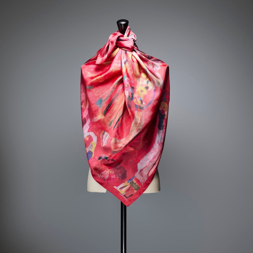 シルクスカーフ「りんごのブーケ」 – HERALBONY