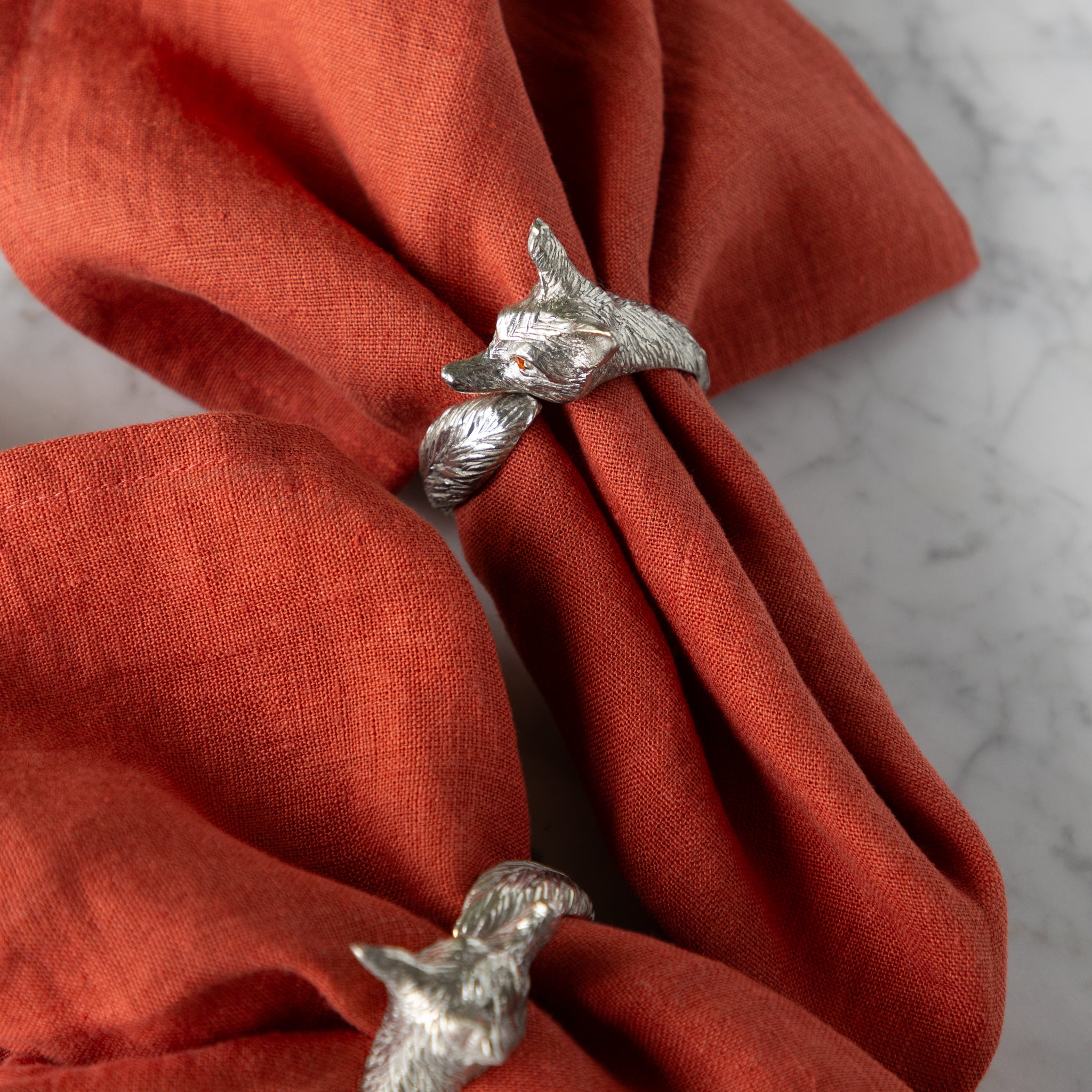 Pewter Fox Napkin Ring – Hester & Cook
